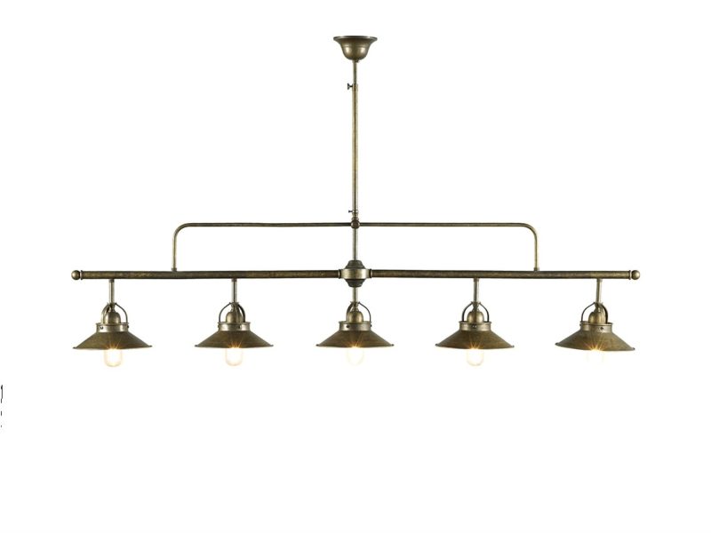 Suspension de style rustique à 5 lampes