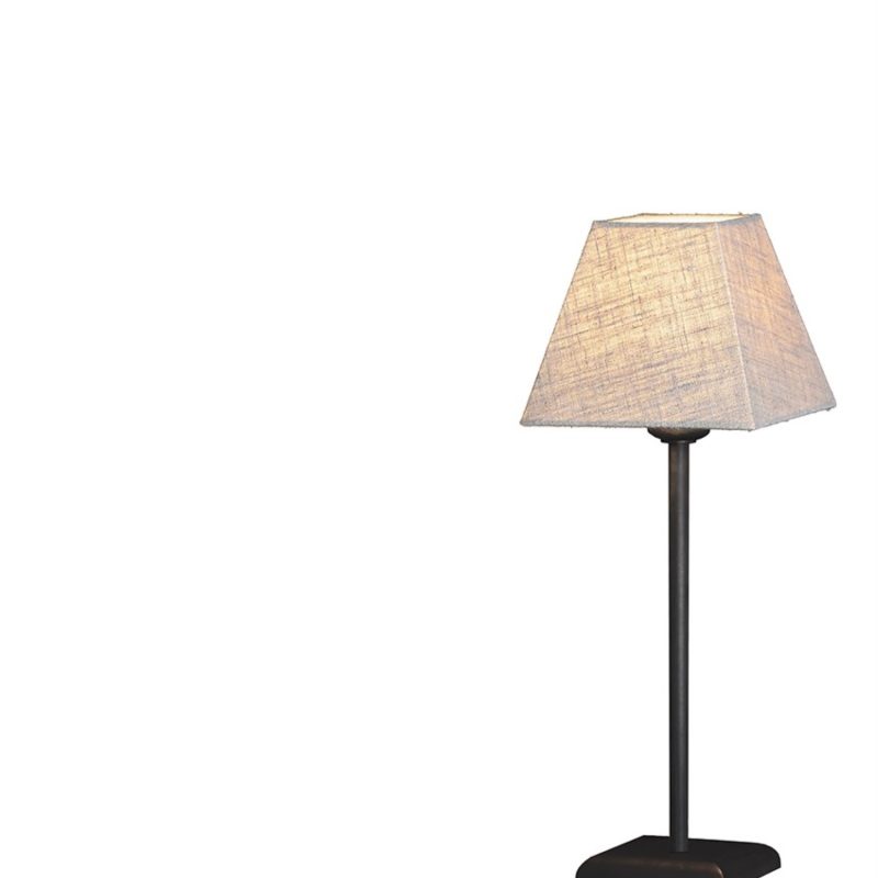 Lampe de table avec abat-jour en lin