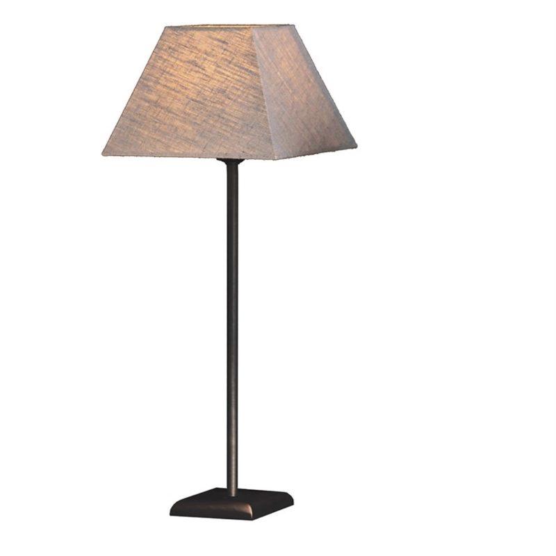 Lampe de table avec abat-jour en lin