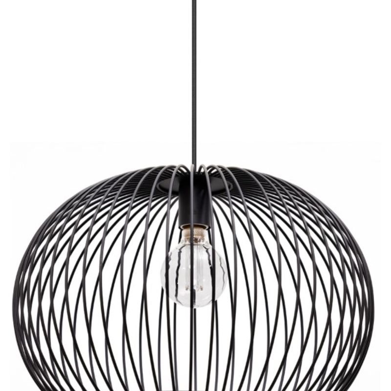 Lampe pendante, fil noir w50cm