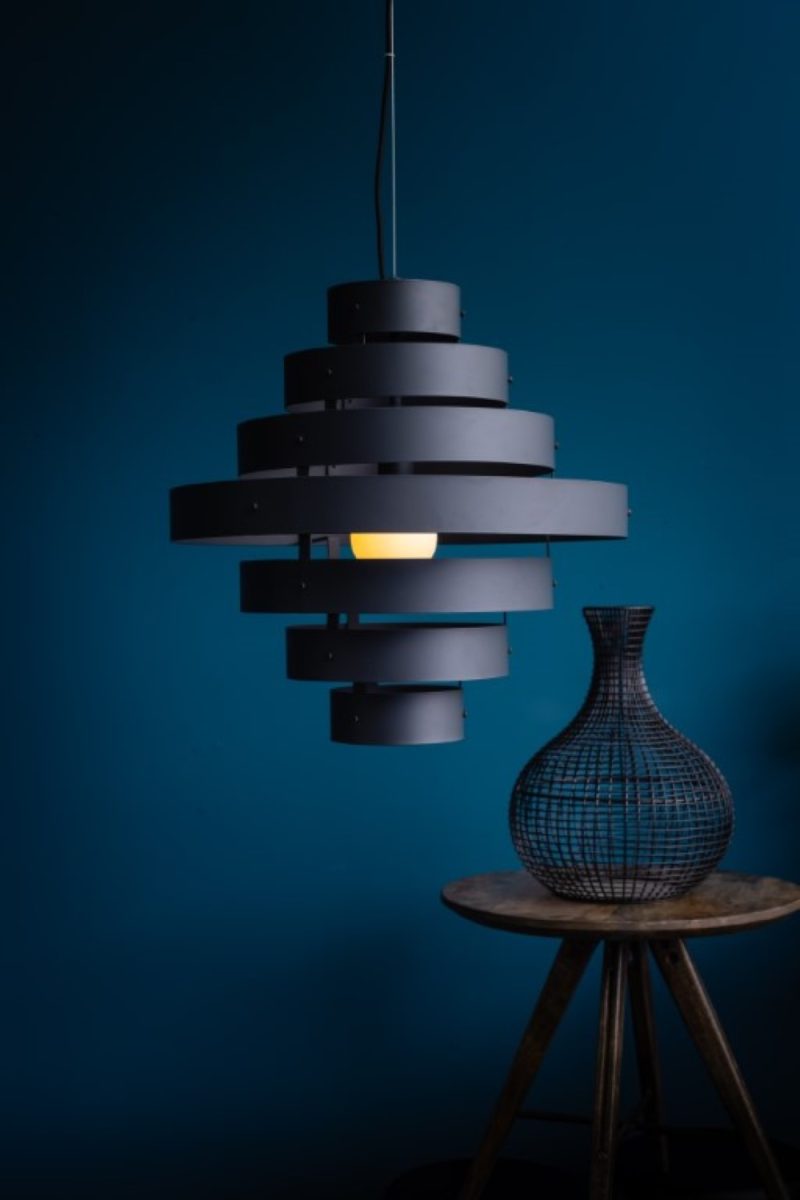 Lampe pendante à 5 anneaux, un accroche-regard - Image 3