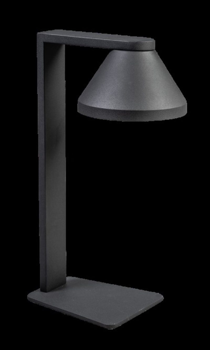 Lampe de table noire élégante e27