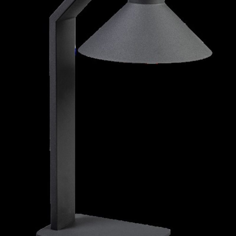 Lampadaire avec 3 points lumineux noir