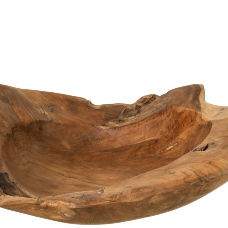Plat igor irregulier teck naturel extra large