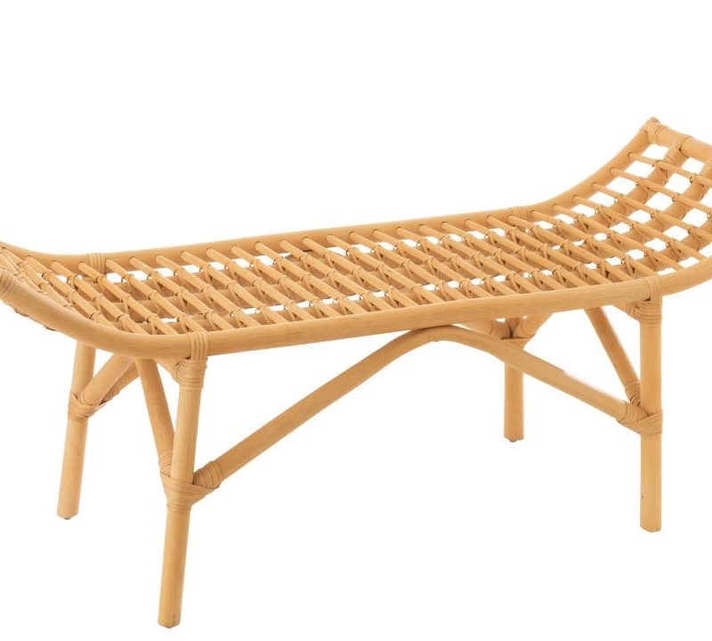 Banc ana rotin naturel