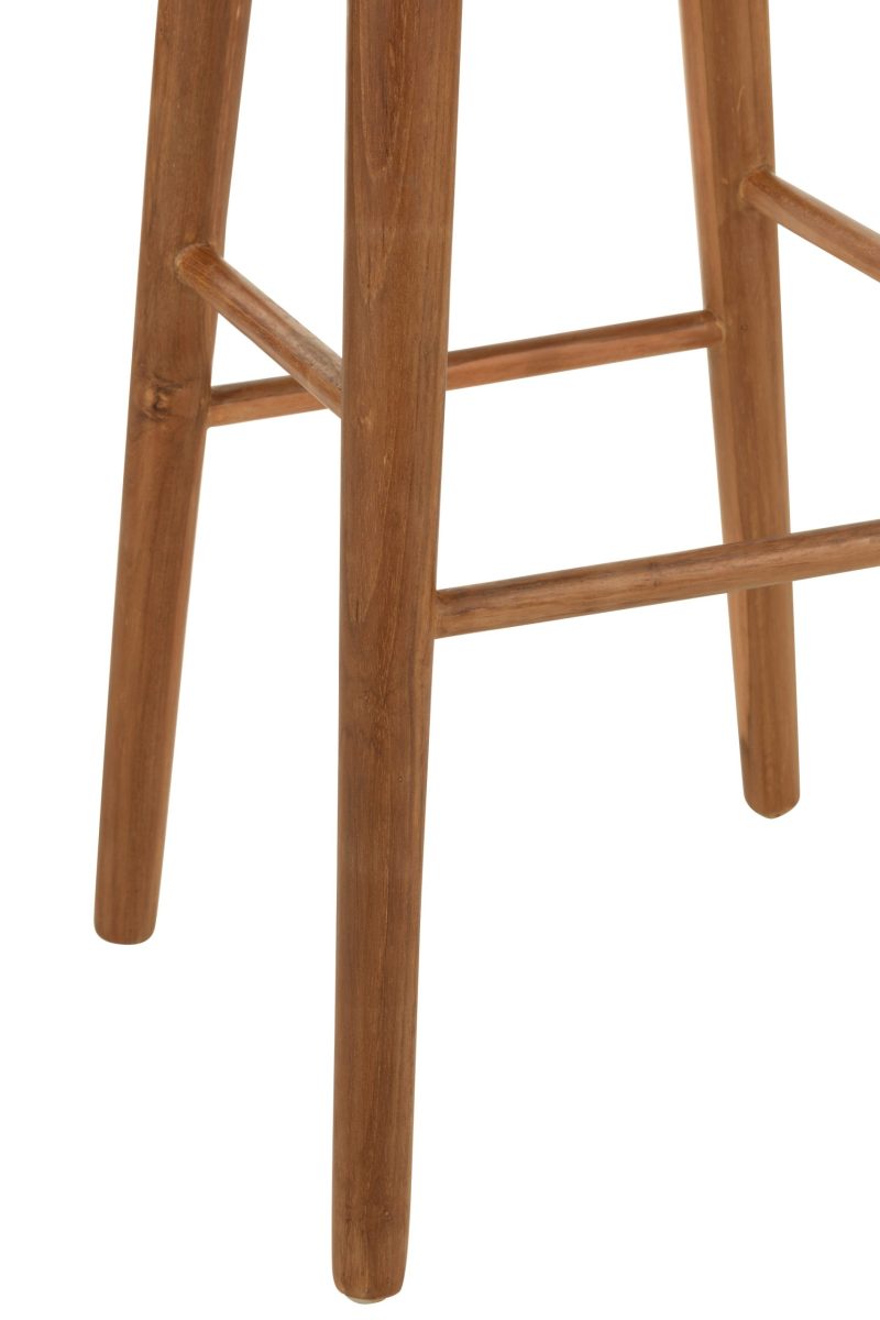 Tabouret bar ana bois teak brun - Image 5