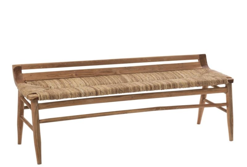 Banc ana bois teak brun