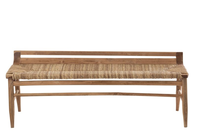 Banc ana bois teak brun - Image 2