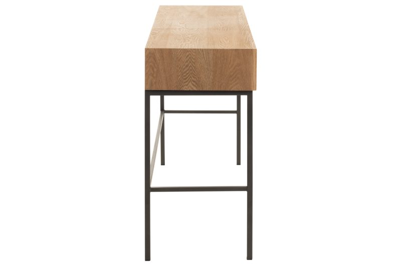 Console 3 tiroirs bois/metal naturel - Image 3