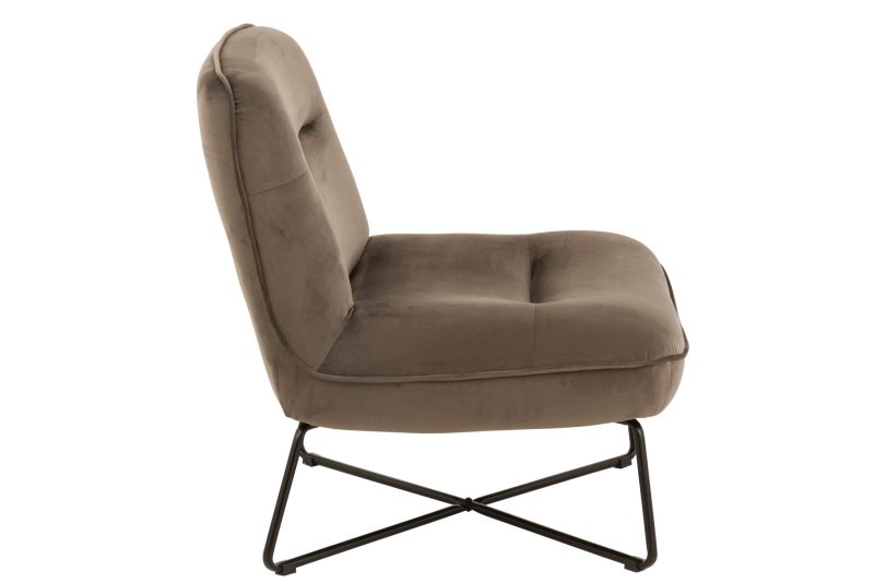 Chaise lounge cadre textile/metal gris fonce - Image 3