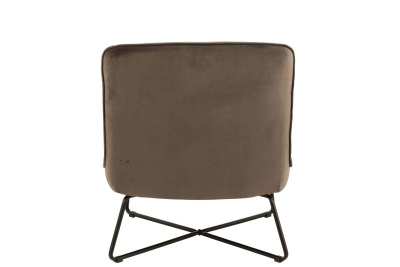 Chaise lounge cadre textile/metal gris fonce - Image 4