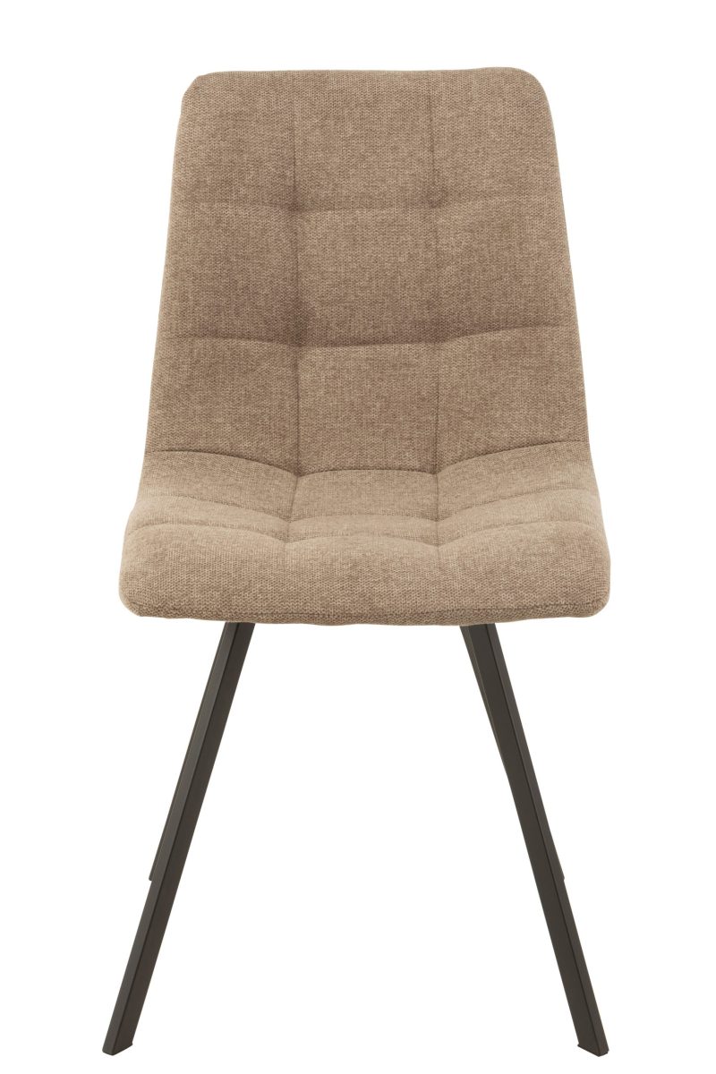 Chaise babette textile/metal beige - Image 2