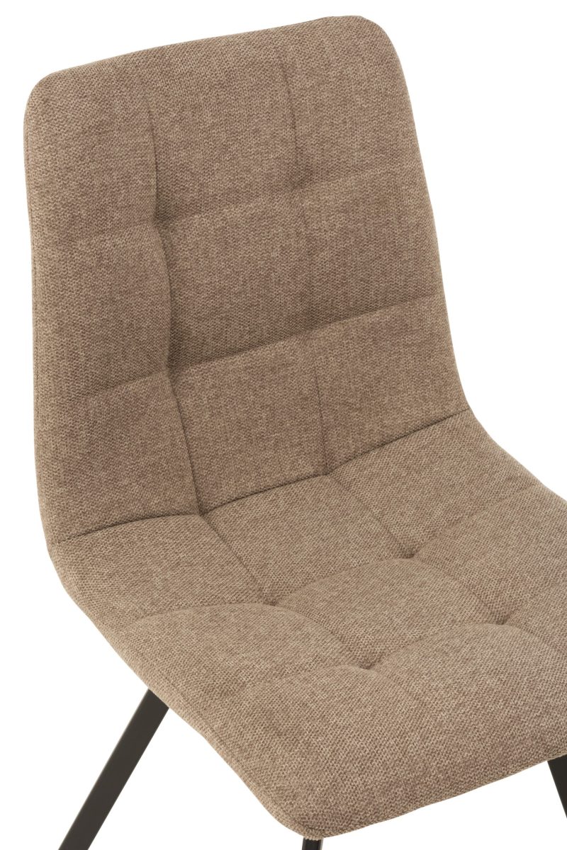 Chaise babette textile/metal beige - Image 3