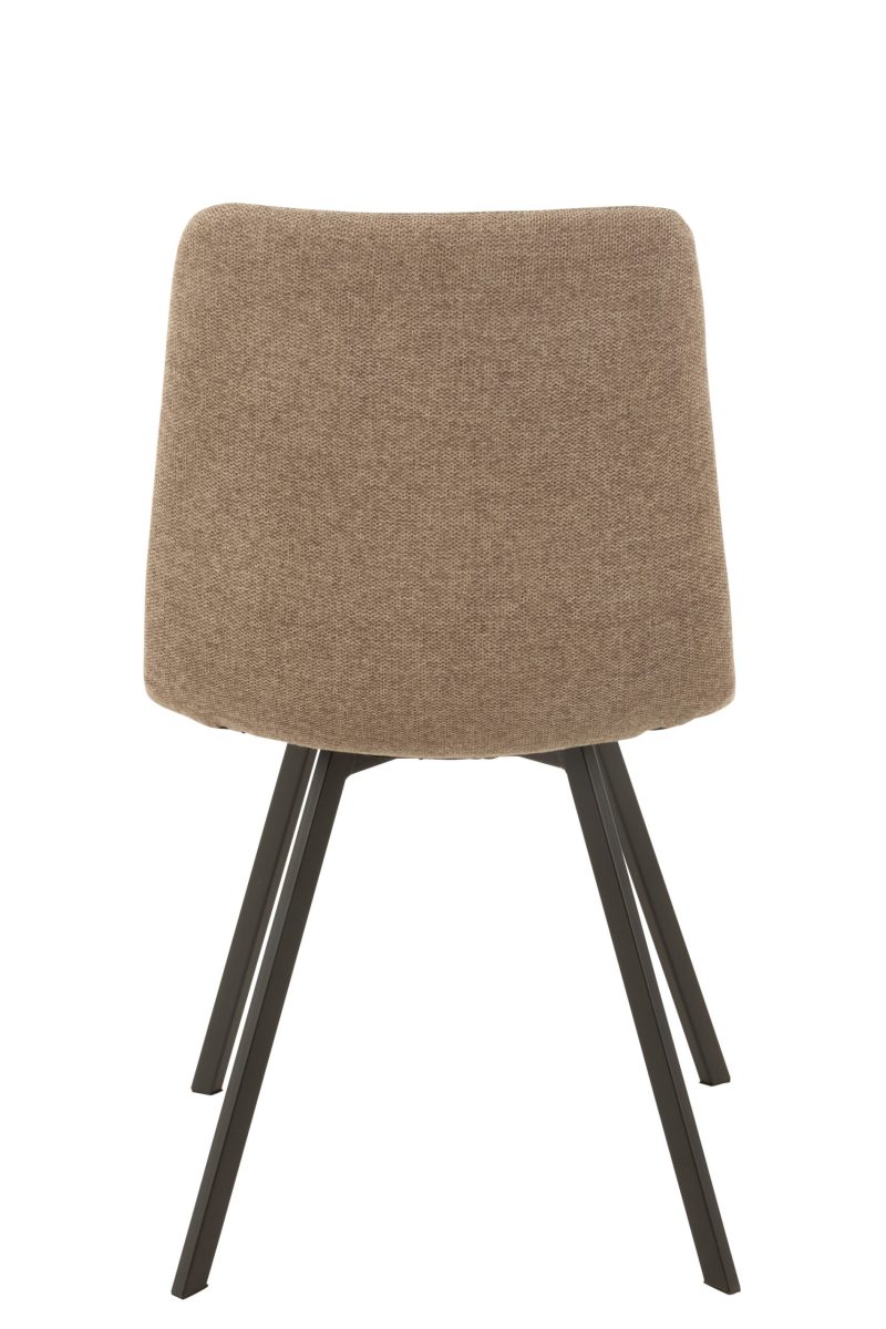 Chaise babette textile/metal beige - Image 5