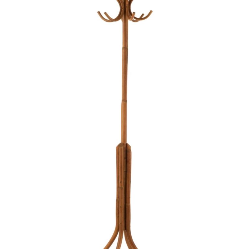 Porte-manteau rotin miel jaune