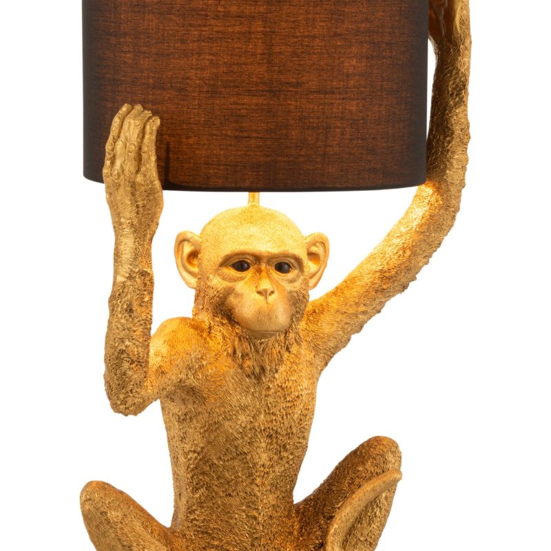 Lampe singe resine or