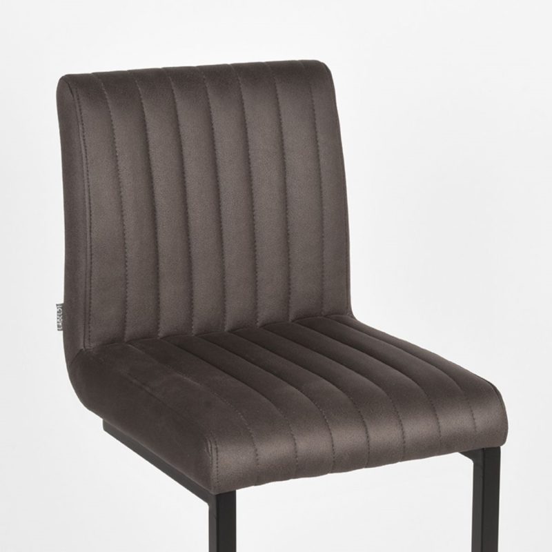 Tabouret de bar en microfibre anthracite - Image 5