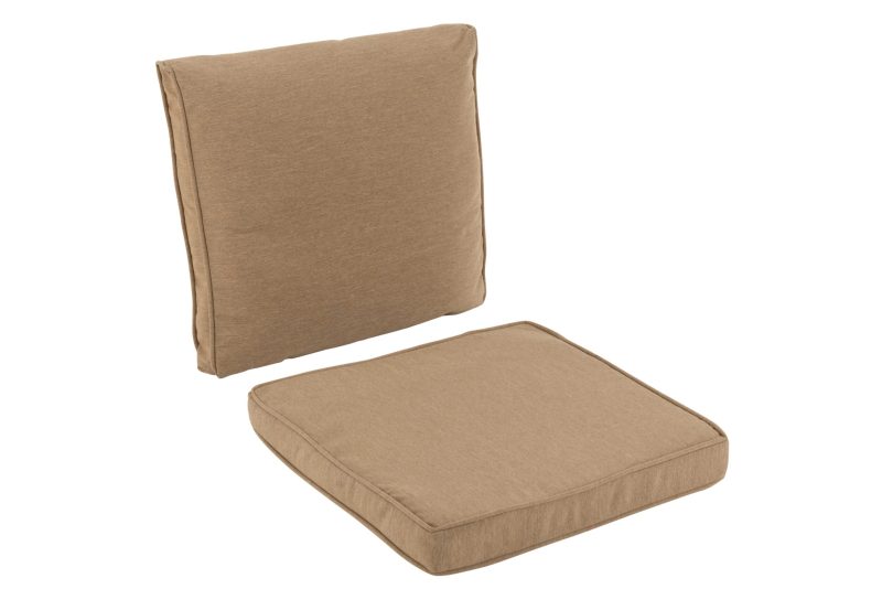 Chaise a bascule metal/textile beige/marron fonce - Image 7