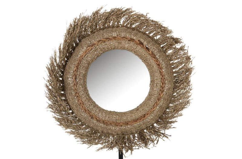 Miroir mael rond herbes naturel
