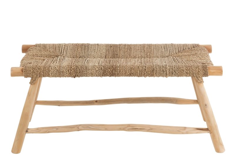 Banque timo herbe/teck naturel - Image 2