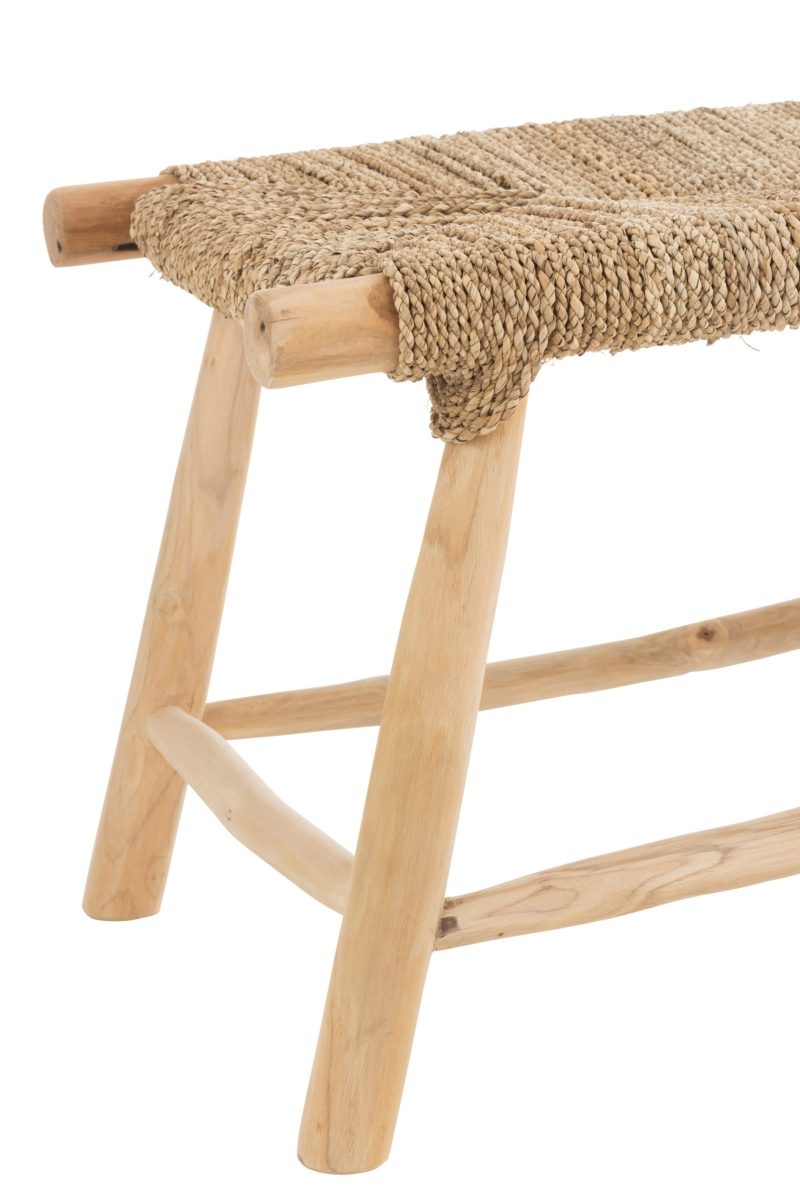 Banque timo herbe/teck naturel - Image 3