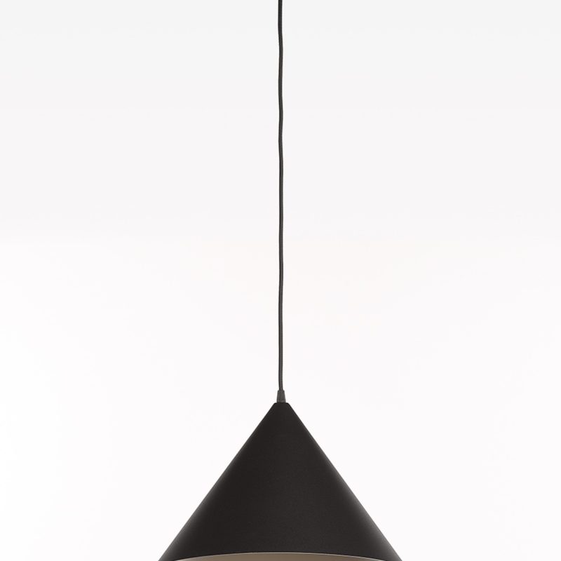 Lampe pendante 1 point lumineux noir