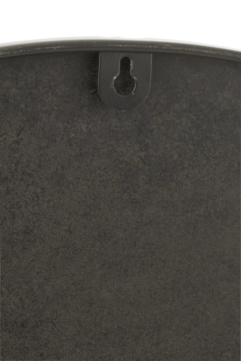 Horloge ronde chiffres romains engrenage metal noir small - Image 3