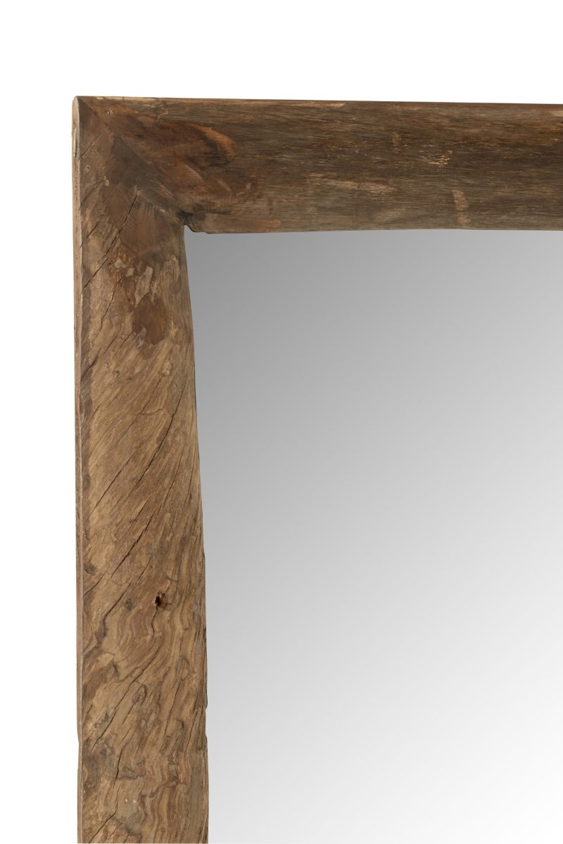 Miroir mural rectangulaire bois marron l - Image 2