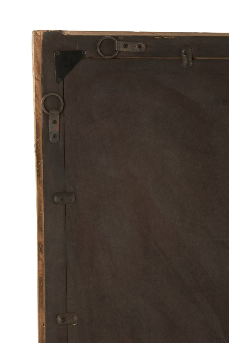 Miroir mural rectangulaire bois marron l - Image 3