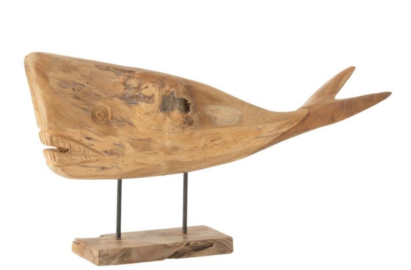 Baleine mia bois naturel large