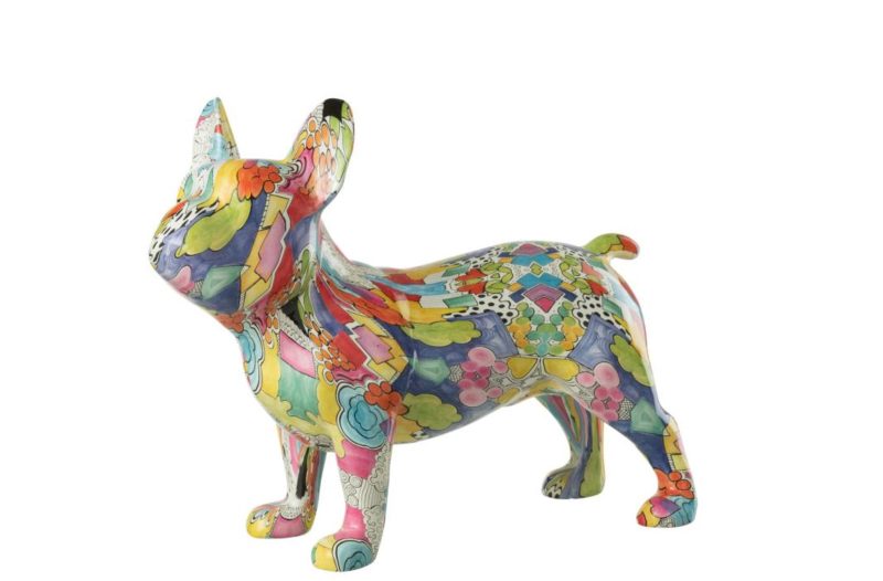 Bulldog pop-art  poly large