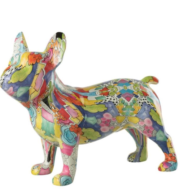 Bulldog pop-art  poly large