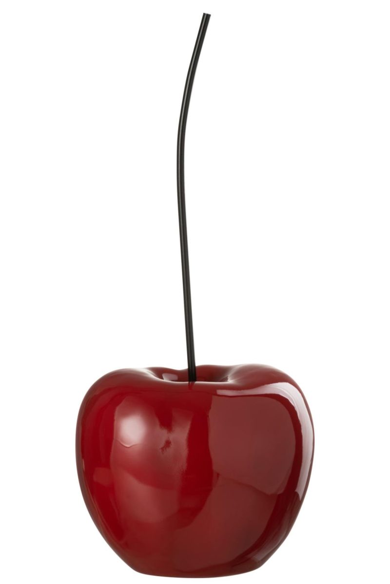 Cerise resine brillant rouge large