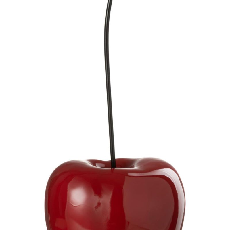 Cerise resine brillant rouge large
