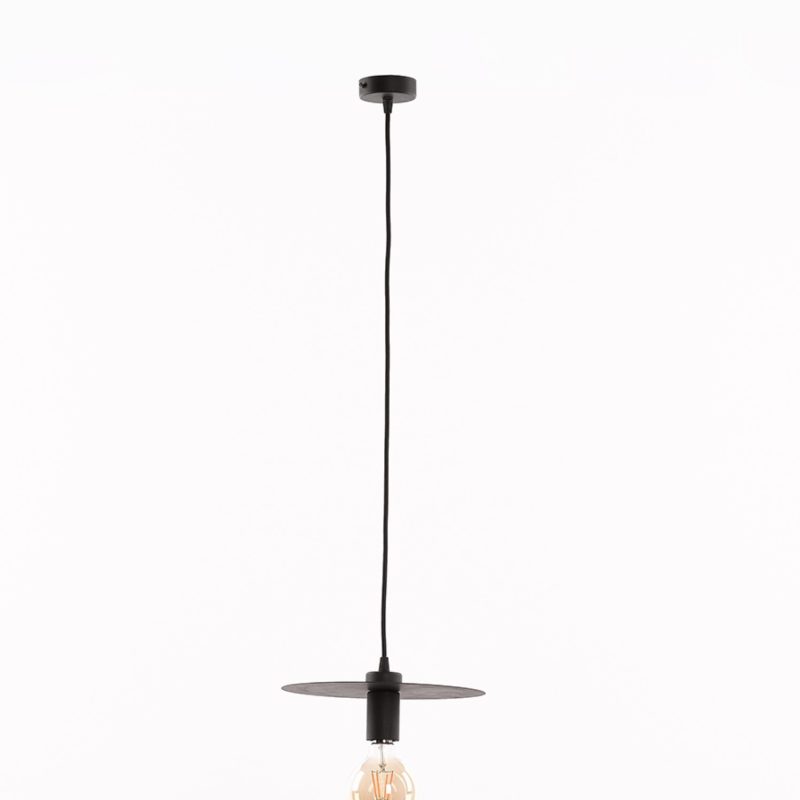 Suspension 1 point lumineux couleur rouille