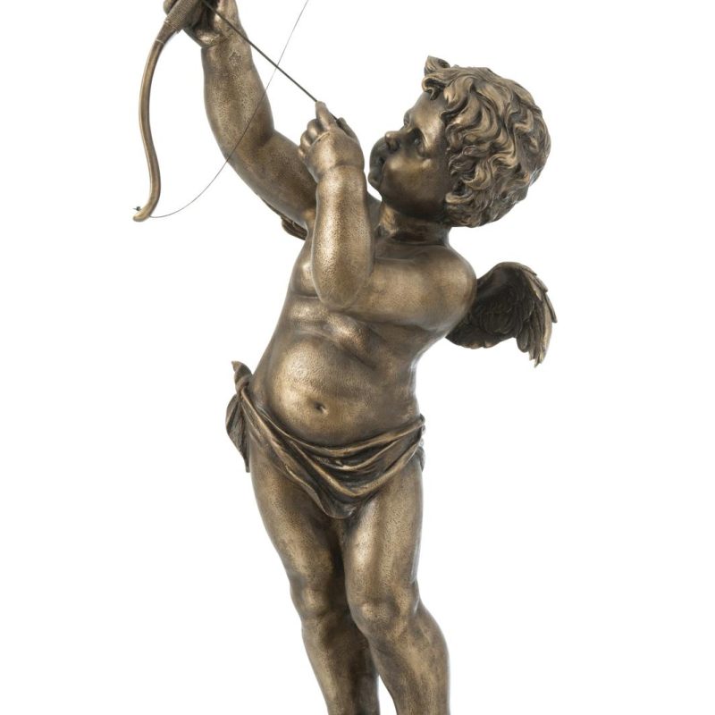 Ange arc et fleche resine bronze