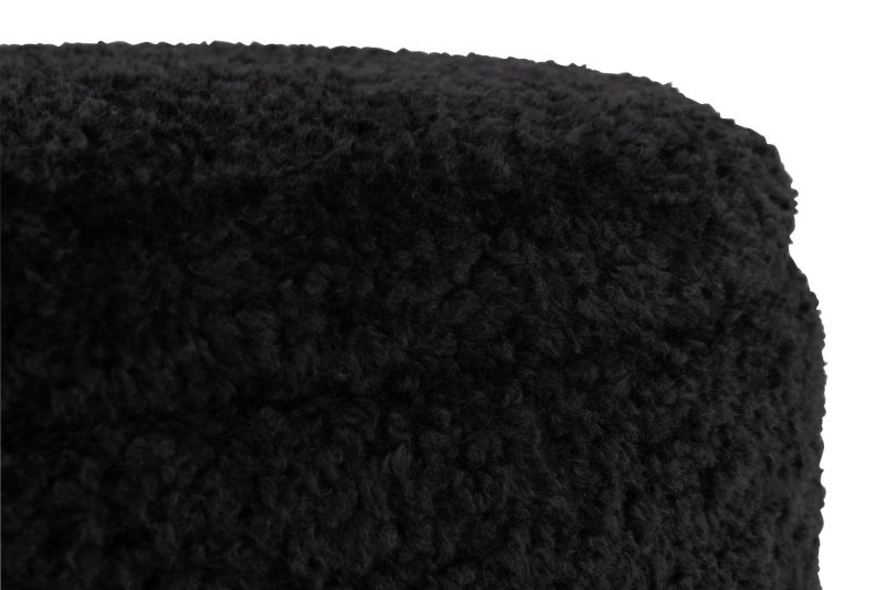 Pouf rangement teddy poly noir - Image 4