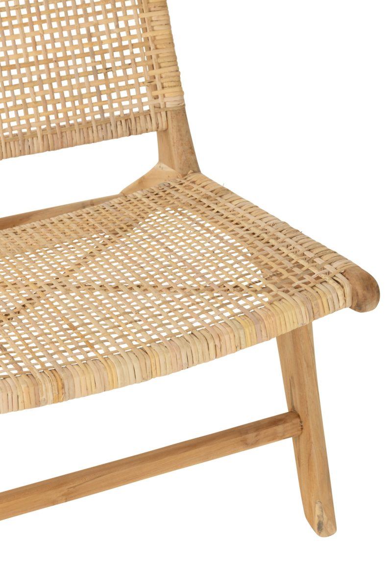 Chaise longue tissage desserré rotin naturel - Image 6