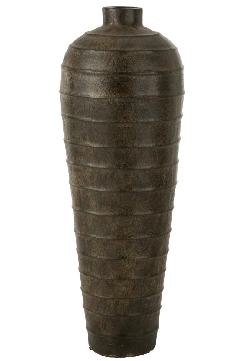 Vase isabel ciment brun