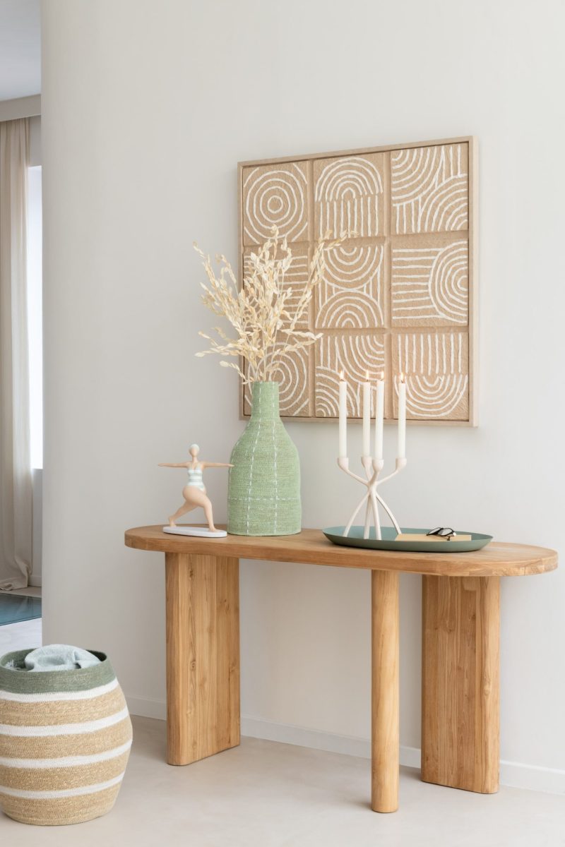 Tableau grille papier beige - Image 4