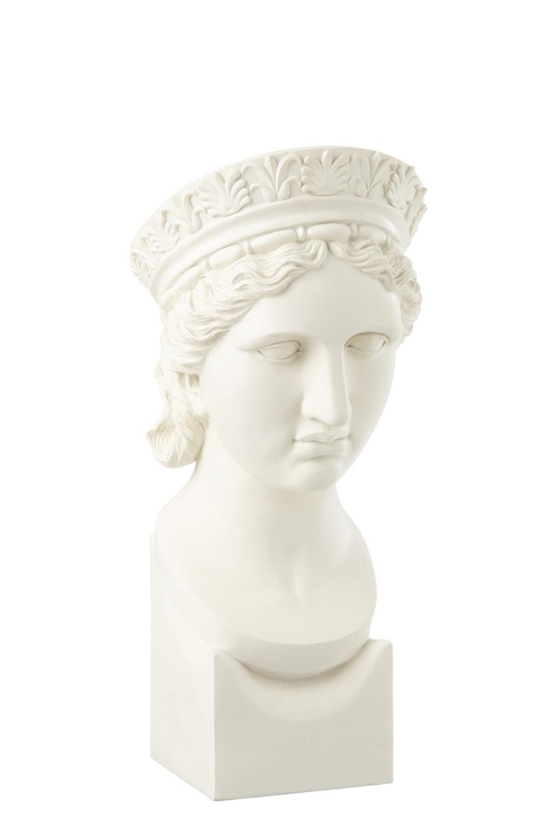 Buste femme resine blanc