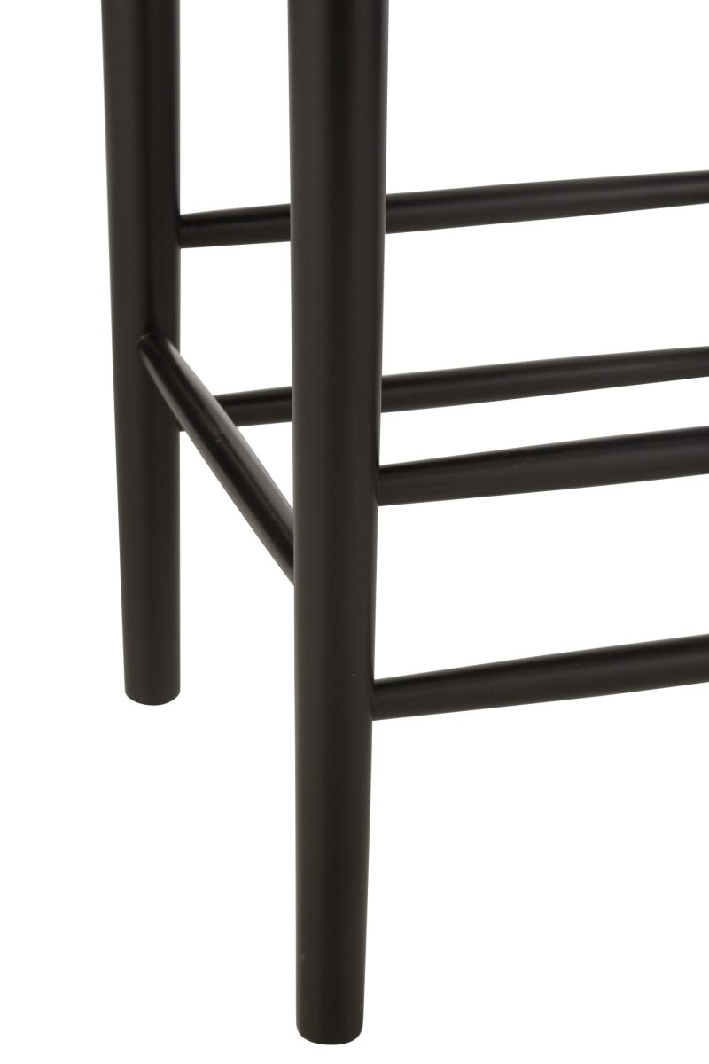 Chaise de bar orient bois de hetre/corde noir - Image 3