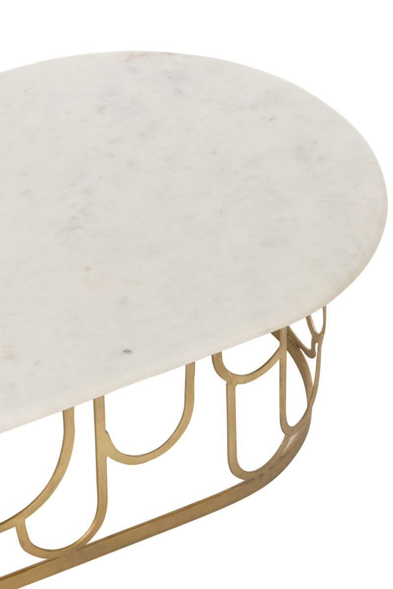 Table basse metal/marbre or - Image 5