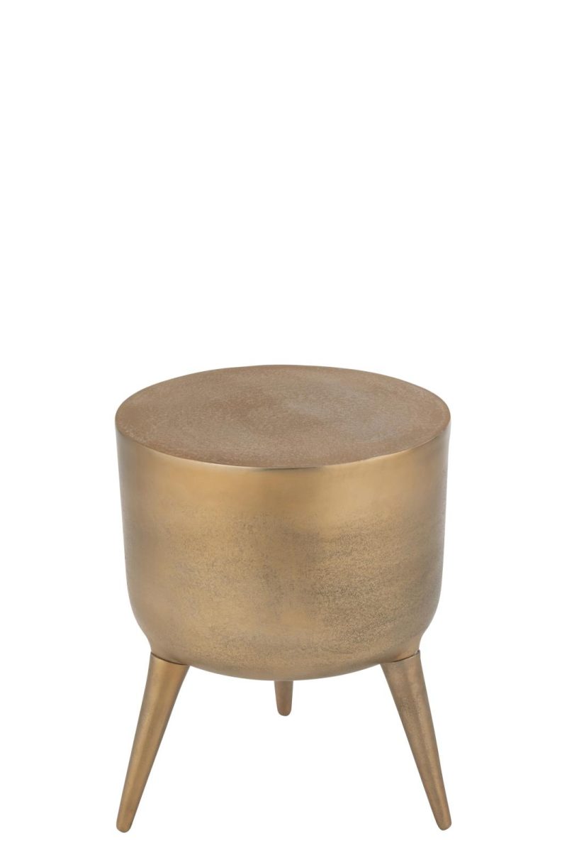 Tabouret fone aluminium or