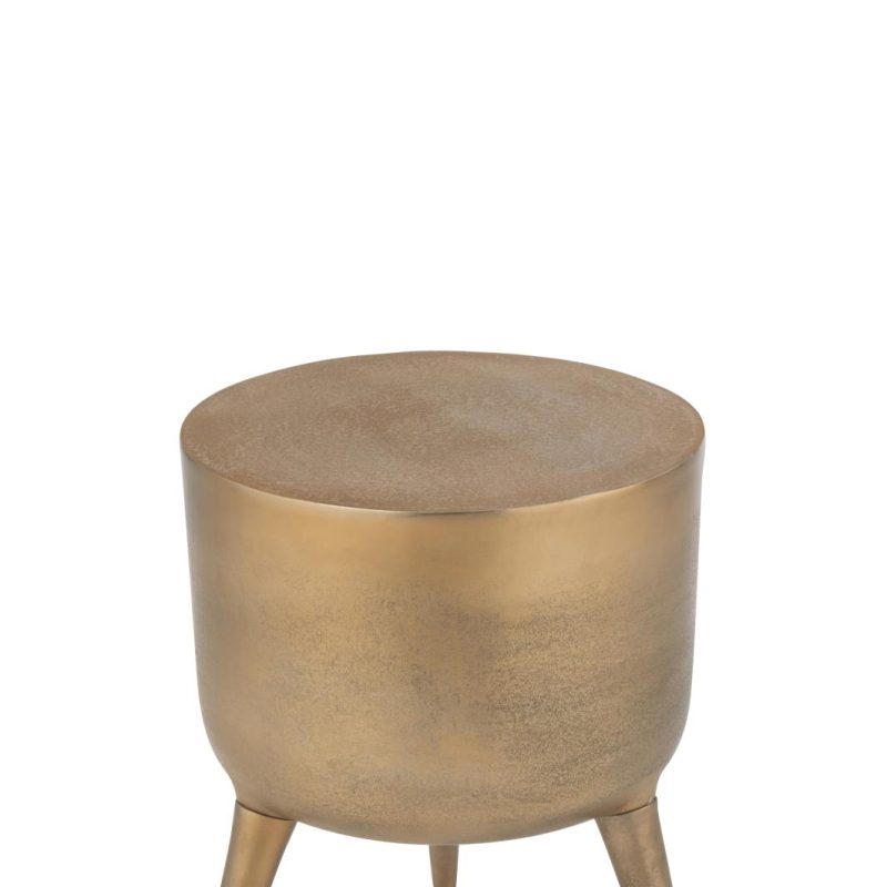 Tabouret fone aluminium or