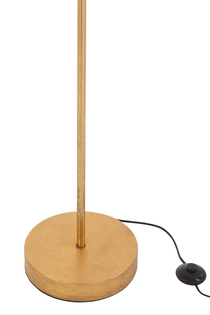 Lampe feuilles metal or - Image 3