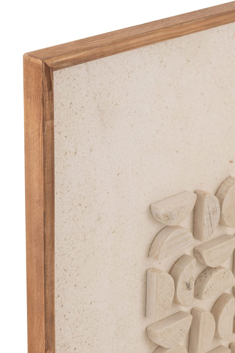 Decoration murale josh bois de pin/toile blanc - Image 2