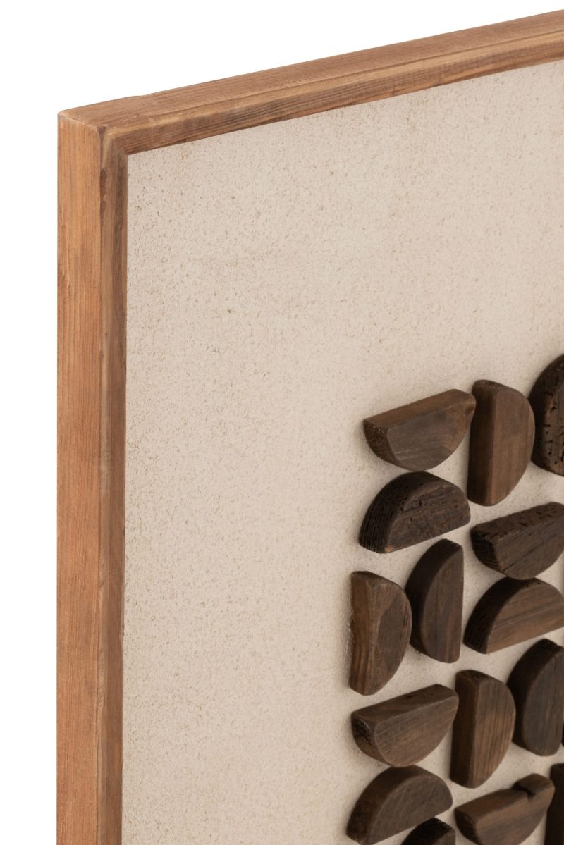 Decoration murale josh bois de pin/toile naturel - Image 2