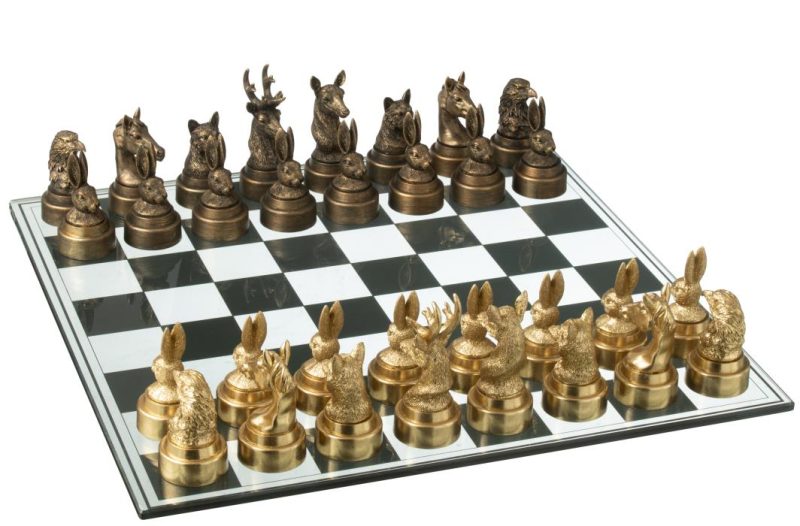 Jeu d'echecs animaux poly mix