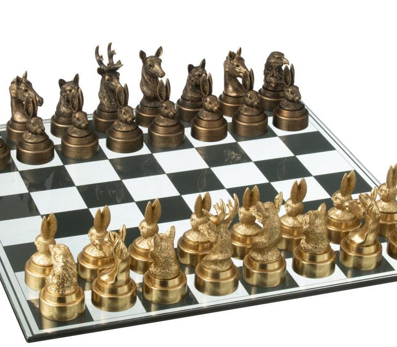 Jeu d'echecs animaux poly mix